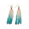 INK + ALLOY Abbey Tassel Ombre Seed Bead Earring Turquoise