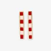 INK + ALLOY Adele Colorblock Enamel Bar Earrings Red/Blush Red/Blush