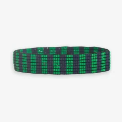 INK + ALLOY Alex Two-Tone Vertical Stripes Beaded Stretch Bracelet Kelly Green