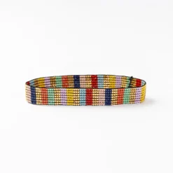 INK + ALLOY Alex Vertical Stripes Beaded Stretch Bracelet Multi