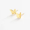 INK + ALLOY Alice Butterfly Post Earrings 18k Gold
