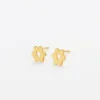 INK + ALLOY Alice Flower Post Earrings 18k Gold