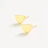 INK + ALLOY Alice Half Circle Post Earrings 18k Gold