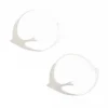 INK + ALLOY Amelia Circle Bird Hoop Earrings Silver