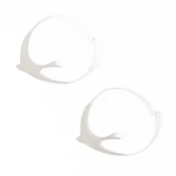 INK + ALLOY Amelia Circle Bird Hoop Earrings Silver