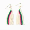 INK + ALLOY Audrey Small Seed Bead Vertical Stripe Ivory