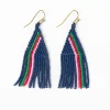 INK + ALLOY Audrey Small Seed Bead Vertical Stripe Navy