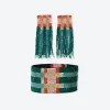 INK + ALLOY Ava + Brooklyn crossing colorblock beaded earrings and bracelet set Modern Preppy