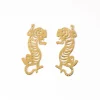 INK + ALLOY Bianca Tiger Drop Earrings Brass