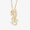 INK + ALLOY Bianca Tiger Statement Necklace Brass