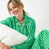INK + ALLOY Bonnie Pajama Set Green & Blue