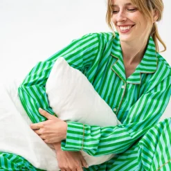 INK + ALLOY Bonnie Pajama Set Green & Blue