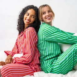 INK + ALLOY Bonnie Pajama Set Green & Blue