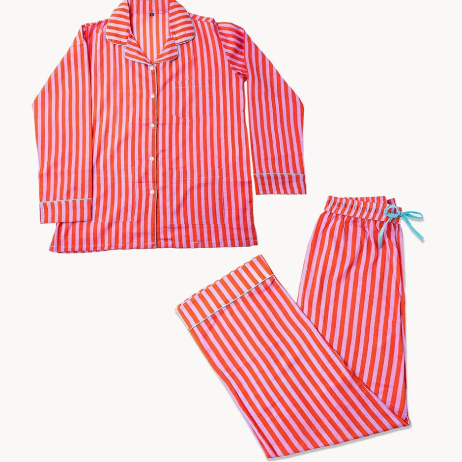 INK + ALLOY Bonnie Pajama Set Lavender & Poppy