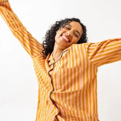 INK + ALLOY Bonnie Pajama Set Mustard & Blush