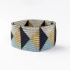 INK + ALLOY Brooklyn Triangles Beaded Stretch Bracelet Blue
