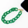 INK + ALLOY Celine Beaded Phone Chain + Bag Charm Green