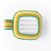 INK + ALLOY Charlotte Stripe Flat Hair Clip Turquoise