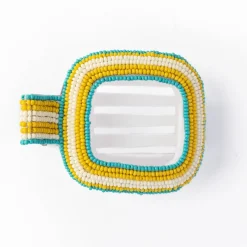 INK + ALLOY Charlotte Stripe Flat Hair Clip Turquoise