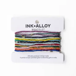 INK + ALLOY Chelsea 18 Strand Luxe Beaded Stretch Bracelet Set Multicolor