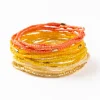 INK + ALLOY Chelsea 18 Strand Luxe Beaded Bracelet Set Yellow