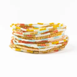 INK + ALLOY Chelsea 18 Strand Luxe Beaded Bracelet Set Amalfi