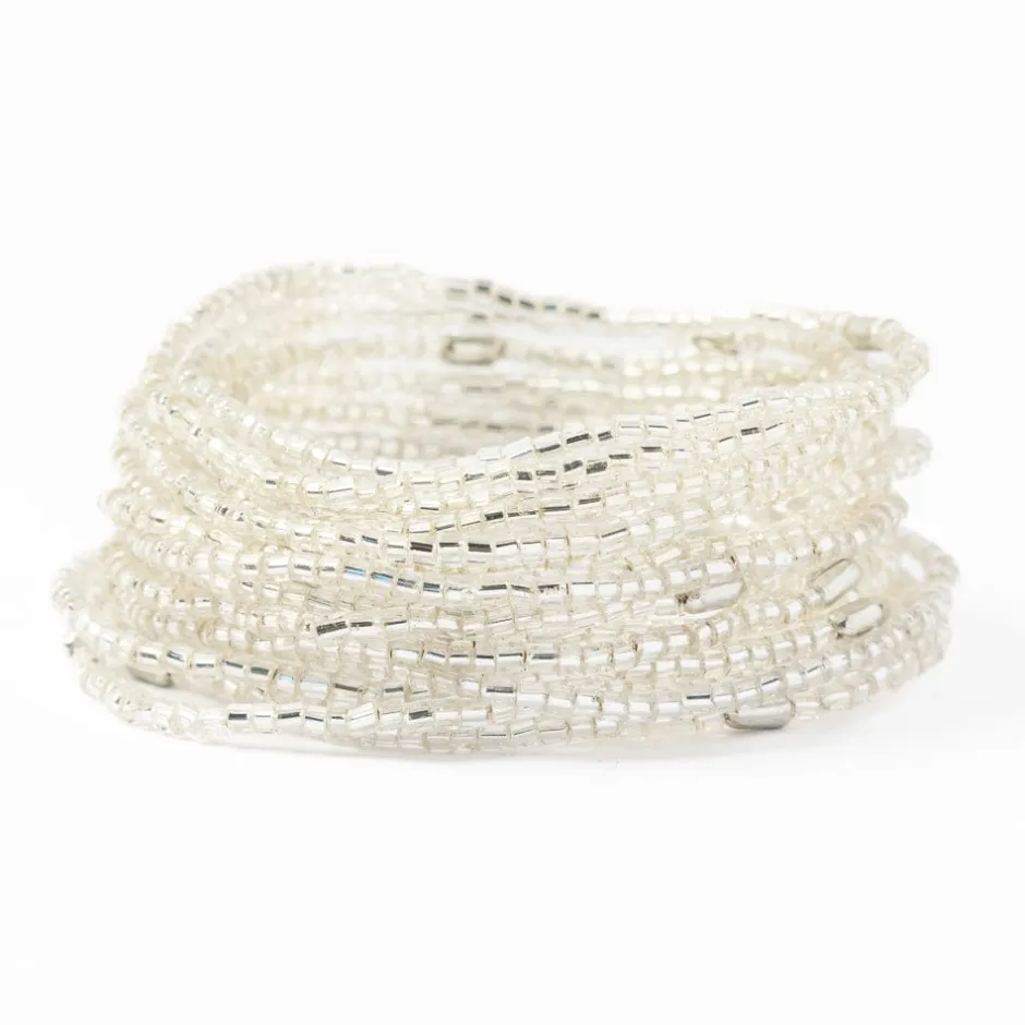 INK + ALLOY Chelsea 18 Strand Luxe Beaded Bracelet Set Silver