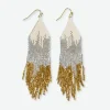 INK + ALLOY Claire Ombre Beaded Fringe Earrings St. Moritz