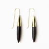 INK + ALLOY Elizabeth Ceramic Spike Earring Black