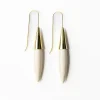 INK + ALLOY Elizabeth Ceramic Spike Earring White