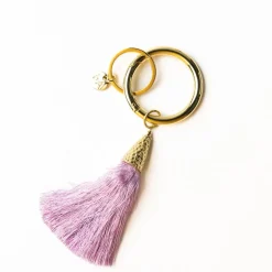 INK + ALLOY Eloise Tassel Bag Charm Lilac