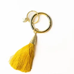 INK + ALLOY Eloise Tassel Bag Charm Yellow