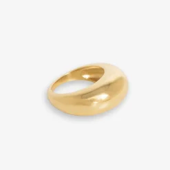 INK + ALLOY Faye Dome Ring Brass- Size 8