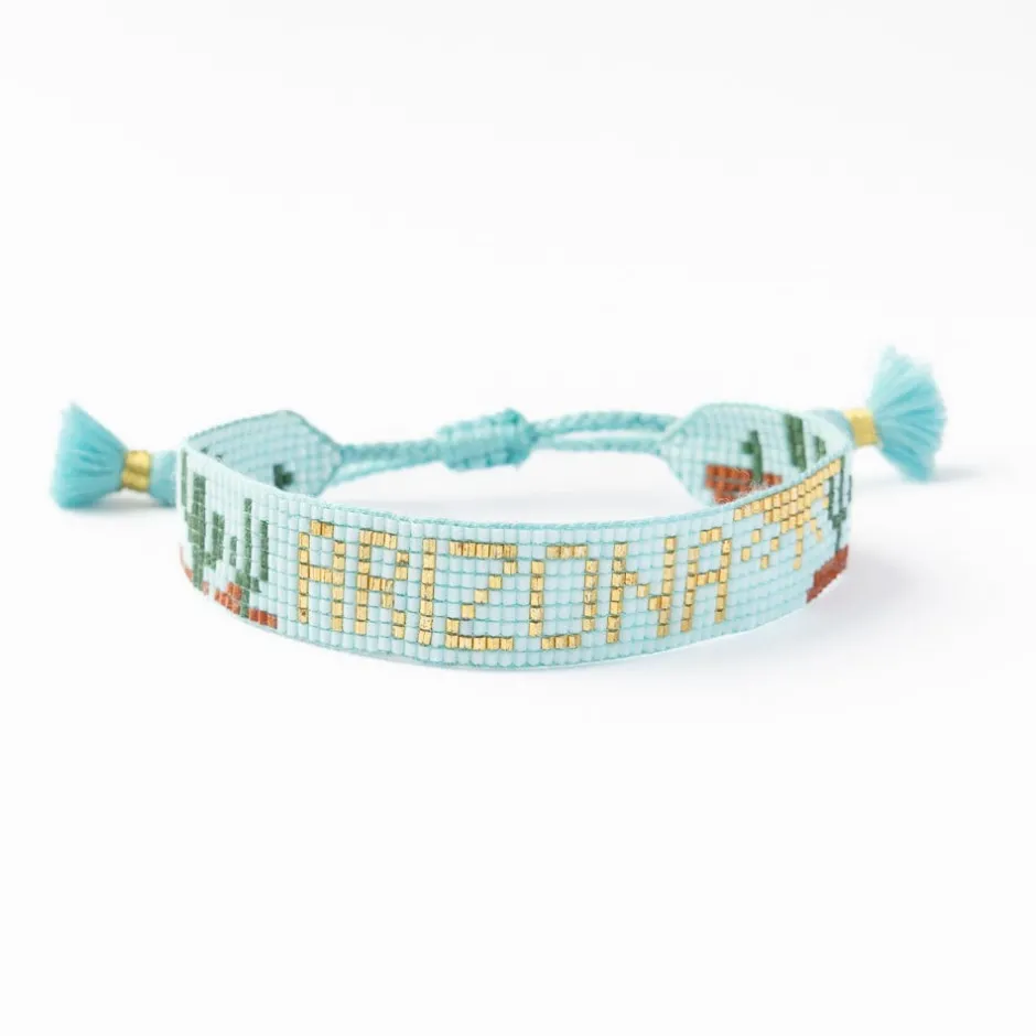 INK + ALLOY Gabby "Arizona" With Cactus Adjustable Beaded Bracelet
