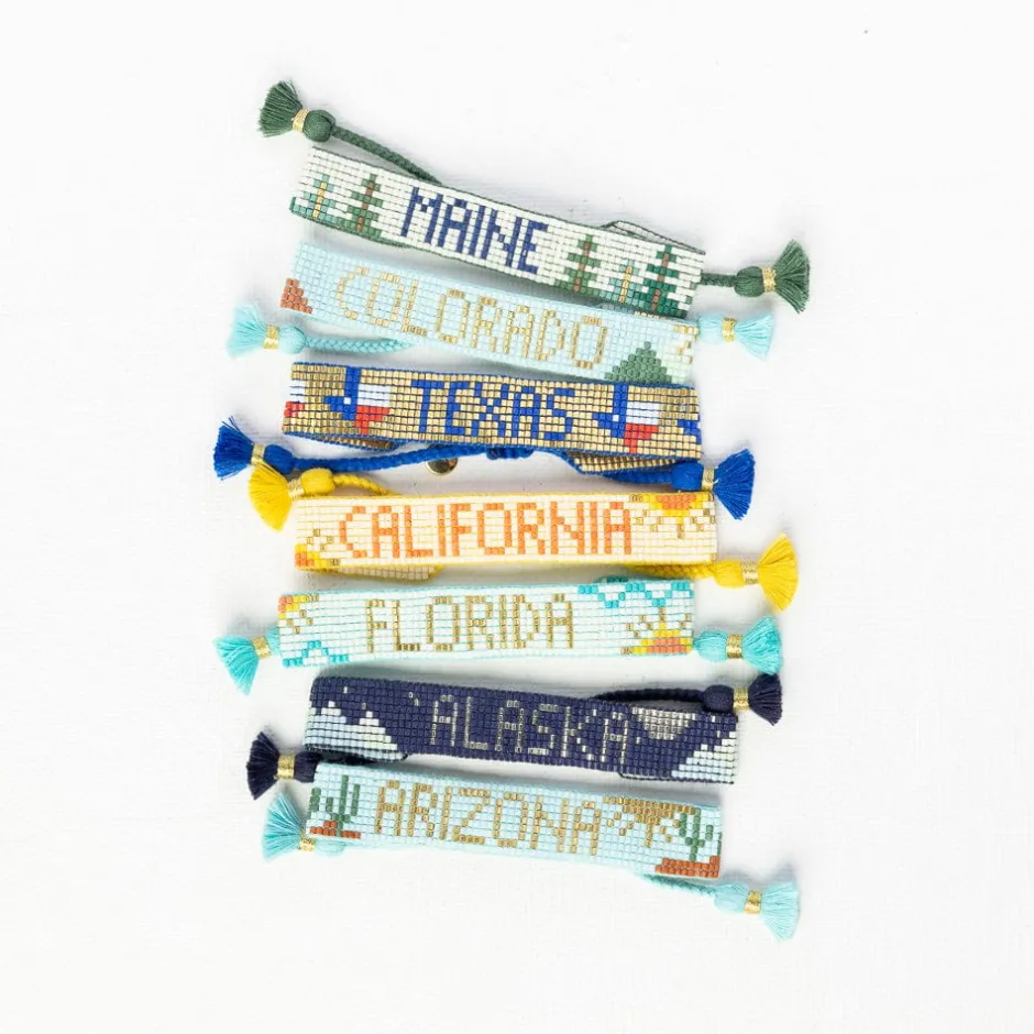 INK + ALLOY Gabby "Arizona" With Cactus Adjustable Beaded Bracelet