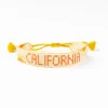 INK + ALLOY Gabby "California" Adjustable Beaded Bracelet Yellow
