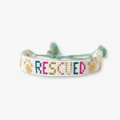INK + ALLOY Gabby "Rescued" Adjustable Beaded Bracelet Ivory