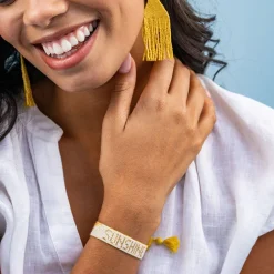 INK + ALLOY Gabby "Sunshine" Adjustable Beaded Bracelet Multicolor