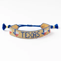 INK + ALLOY Gabby "Texas" Adjustable Beaded Bracelet Gold