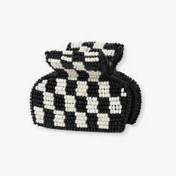 INK + ALLOY Gia Petite Checked Claw Black/White
