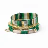 INK + ALLOY Grace & Alex Bracelet Stack Green And Ivory