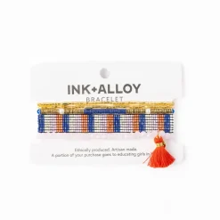 INK + ALLOY Grace & Alex Bracelet Stack Lapis And Pink