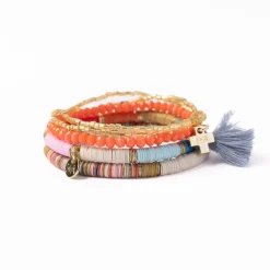 INK + ALLOY Grace Bracelet Stack of 5 - Rainbow