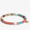 INK + ALLOY Grace Color Block Stretch Bracelet Light Multicolor