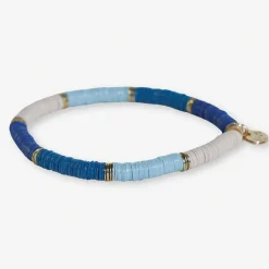 INK + ALLOY Grace Gold Color Block Stretch Bracelet Blue
