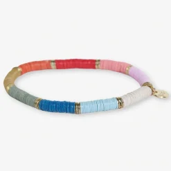 INK + ALLOY Grace Gold Color Block Stretch Bracelet Multicolor
