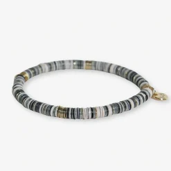 INK + ALLOY Grace Multi Mix Stretch Bracelet Black and White
