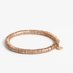 INK + ALLOY Grace Solid Stretch Bracelet Gold