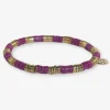 INK + ALLOY Grace Two-Color Block Sequin Stretch Bracelet Port and Gold