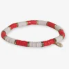 INK + ALLOY Grace Two-Color Block Sequin Stretch Bracelet Ivory